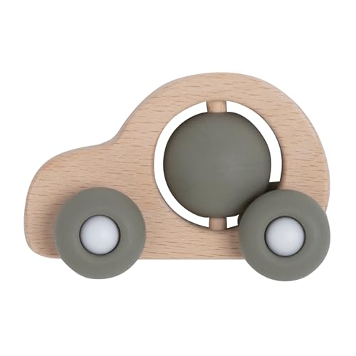 Baby's Only - Baby-Spielzeugauto - Holzspielzeug Baby - Kinderzimmer Deko - Hochwertigem FSC-Holz - Bietet viele Vorteile - Unterhaltsam und lehrreich - Urban Green - Ab 6 Monaten von BO BABY'S ONLY