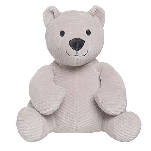 Baby's Only - Bär Kuscheltier Sense - Weicher Teddybär - Baby Geschenk für Jungen und Mädchen - Aus Baumwolle - 25x25 cm - Kieselgrau von BO BABY'S ONLY