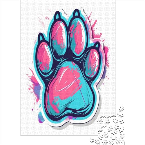 Bär Paw Puzzle 1000 Teile Erwachsener Kniffel Spaß Für Die Ganze Familie - Abwechslungsreiche 1000 Puzzleteilige Motive Puzzle Erwachsene, Puzzel 1000pcs (75x50cm) von BOAHZCJEG