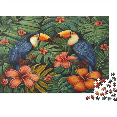 Bird Puzzle mit 1000 Teilen Puzzle für Erwachsene Unmögliche Puzzles Geschicklichkeitsspiel Für Die ganze Familie Dekoration Holzpuzzle 1000 Teile (75 x 50 cm) von BOAHZCJEG