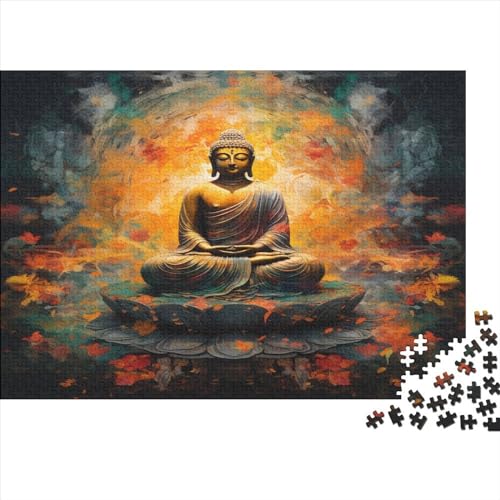 Buddha Statuen Puzzle mit 1000 Teilen für Erwachsene Puzzle 1000 Teile Puzzle 1000 Teile Spiele tivi Dekoration des Hauses Puzzle kann als Geschenk verwendet werden 1000 Stück (75 x 50 cm) von BOAHZCJEG