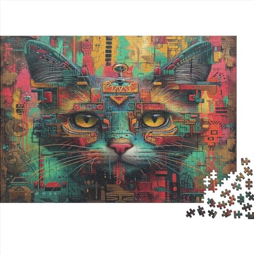 Cat Puzzles, Puzzle 1000 Teile, Puzzle für Erwachsene, Puzzle - Hochwertiger Druck, 1000 Stück (75 x 50 cm) von BOAHZCJEG