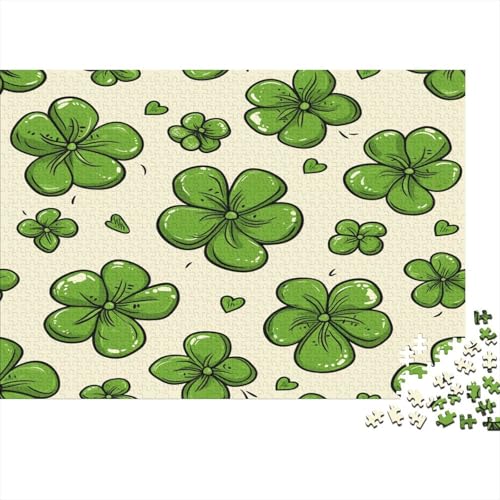 Clover Puzzle Erwachsene 1000 Teile Rätsel Unmöglich anspruchsvolle Puzzlespiele für die Wanddekoration von Geschenken des Rahmens für Familie 1000 Stück (75 x 50 cm) von BOAHZCJEG