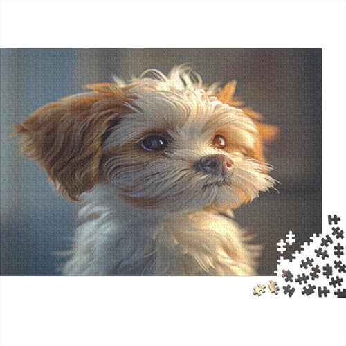 Cockapoo 1000 Stück Erwachsene Puzzle Spiele Entspannung und Intelligenz Puzzle für Familienspiel Geschenk Für Liebe Und Freund Nachhaltiges Holzpuzzle 1000 Stück (75 x 50 cm) von BOAHZCJEG