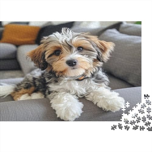 Cockapoo Puzzles, Puzzle 1000 Teile Puzzle für Erwachsene, Kollektion Challenge, unmögliches Puzzle, hochwertiger Druck, 1000 Stück (75 x 50 cm) von BOAHZCJEG