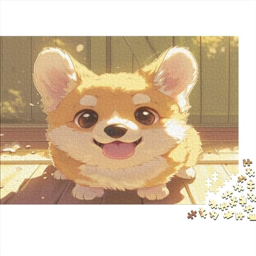 Corgi Puzzles, Puzzle 1000 Teile Puzzle für Erwachsene, Challenge Kollektion, unmögliches Puzzle, hochwertiger Druck, 1000 Stück (75 x 50 cm) von BOAHZCJEG