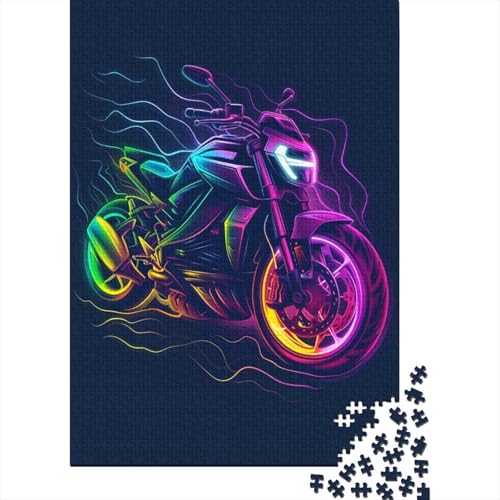 Dirt Bike Puzzle 1000 Teile Puzzles Für Erwachsene Lernspiel Herausforderungsspielzeug 1000-teilige Puzzlespiel Für Erwachsene Kinder Puzzel 1000pcs (75x50cm) von BOAHZCJEG