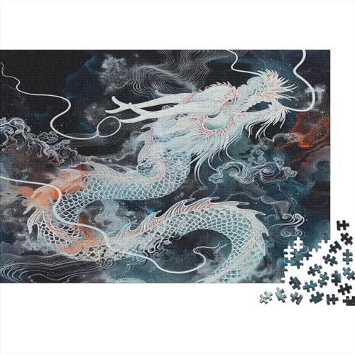 Drache Puzzle 1000 Teile Puzzle Erwachsene Schwieriges Schwer Puzzle Für Erwachsene Und Kinder Ab 14 Jahren Puzzel 1000pcs (75x50cm) von BOAHZCJEG