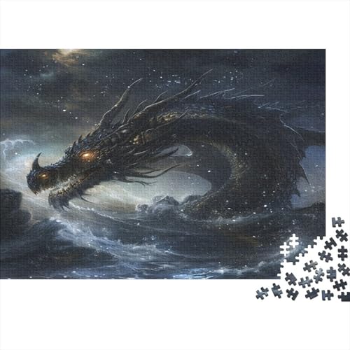 Dragon Puzzle Für Erwachsene Holzpuzzle 1000 Teile Entspannendes Puzzle Geschenk Für Erwachsene Puzzle 1000 Teile Puzzlespiel Wohnkultur 1000 Stück (75 x 50 cm) von BOAHZCJEG