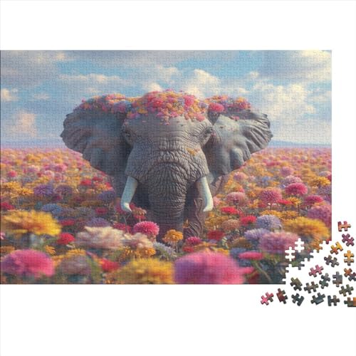 ElefAmeisen 1000 Teile,Impossible Puzzle,GesKükenlichkeitsspiel Für Die Ganze Familie, Erwachsenen Puzzlespiel Puzzel 1000pcs (75x50cm) von BOAHZCJEG