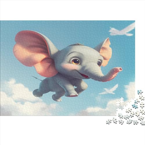 Elefant Puzzle 1000 Teile Erwachsene Puzzles Für Erwachsene Klassische Puzzles 1000 Teile Erwachsene Puzzlespiel Schwer Pädagogisches Spielzeug Erwachsene Kinder Puzzel 1000pcs (75x50cm) von BOAHZCJEG