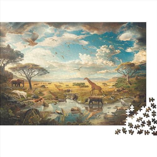 Elefant Puzzle 1000 Teile,Puzzle Für Erwachsene, Impossible Puzzle, GesKükenlichkeitsspiel Für Die Ganze Familie,Puzzle Farbenfrohes,Puzzle-Geschenk,RaumdekoRatteion Puzzel 1000pcs (75x50cm) von BOAHZCJEG