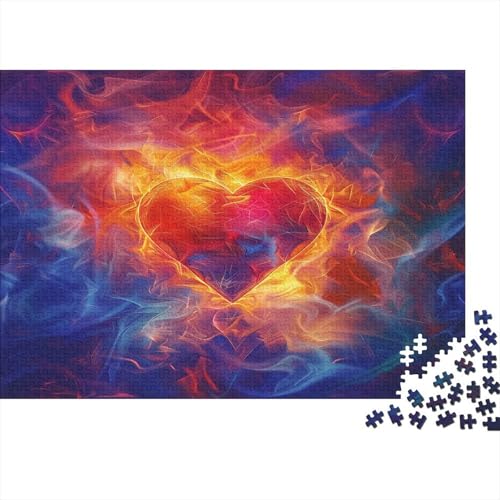 Flame Love 1000 Stück Erwachsene Puzzle Spiele Entspannung und Intelligenz Puzzle für Familienspiel Geschenk Für Liebe Und Freund Nachhaltiges Holzpuzzle 1000 Stück (75 x 50 cm) von BOAHZCJEG