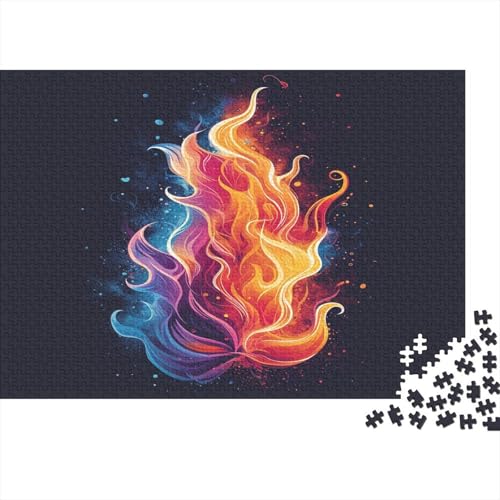 Flames Puzzle mit 1000 Teilen für Erwachsene Puzzle 1000 Teile Spiele tivi Dekoration Puzzle Die besten Geschenke für Männer und Frauen 1000 Stück (75 x 50 cm) von BOAHZCJEG