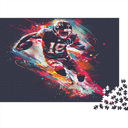 Football Puzzle Für Erwachsene Holzpuzzle 1000 Teile Entspannendes Puzzle Geschenk Für Erwachsene Puzzle 1000 Teile Puzzlespiel Heimdekoration 1000 Stück (75 x 50 cm) von BOAHZCJEG