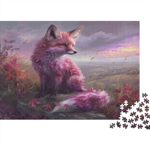 Fox Puzzle mit 1000 Teilen Puzzle für Erwachsene Unmögliche Puzzles Geschicklichkeitsspiel Für Die ganze Familie Dekoration Holzpuzzle 1000 Stück (75 x 50 cm) von BOAHZCJEG