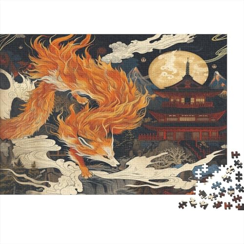 Fox Puzzles 1000 Teile für Erwachsene, klassisches Puzzle mit hochauflösendem Druck, Familienspiel, Team-Building, Geschenke für Liebhaber oder Freunde, 1000 Stück (75 x 50 cm) von BOAHZCJEG