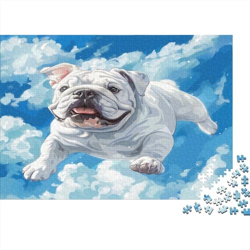 Französische Bulldogge Puzzle 1000 Teile,Puzzle Für Erwachsene, Impossible Puzzle, Geschicklichkeitsspiel Für Die Ganze Familie,Puzzle Farbenfrohes,Puzzle-Geschenk, Puzzel 1000pcs (75x50 von BOAHZCJEG