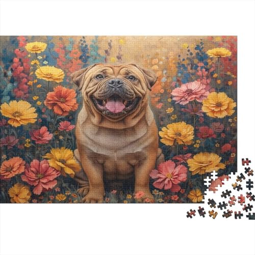 French BullHund 1000 Teile Puzzle, Puzzles Für Erwachsene, 1000 Teile Puzzlespiel Für Jugendliche & Erwachsene Puzzlespiel Puzzel 1000pcs (75x50cm) von BOAHZCJEG