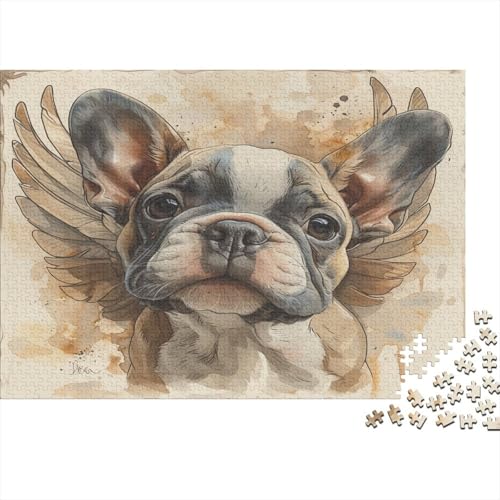 French BullHund Puzzle 1000 Teile Für Erwachsene Und Kinder Ab 14 Jahrenfür Stressabbauer Puzzlespiel Erwachsenen Puzzlespiel Puzzel 1000pcs (75x50cm) von BOAHZCJEG