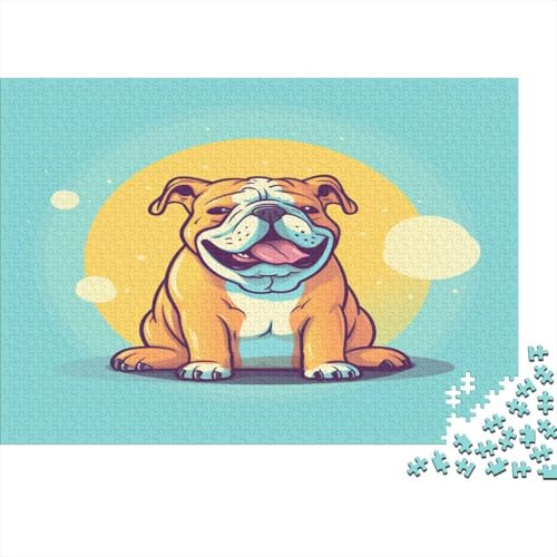 French Bulldog Puzzle 1000 Teile Puzzle Für Erwachsene Unmögliche Puzzles Geschicklichkeitsspiel Für Die ganze Familie Dekoration Holzpuzzle 1000 Teile (75x50cm) von BOAHZCJEG