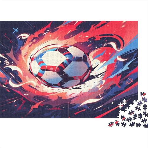 Fußball 1000 Teile, Impossible Puzzle,GesKükenlichkeitsspiel Für Die Ganze Familie, Erwachsenenpuzzle Ab 14 Jahren Puzzel 1000pcs (75x50cm) von BOAHZCJEG