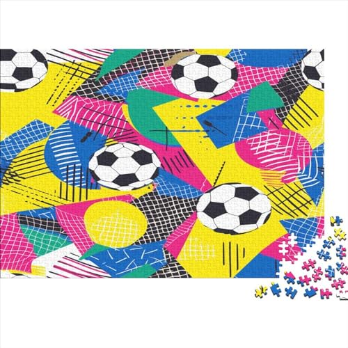 Fußball Puzzlespiel 1000 Teile Jigsaw Puzzle 1000 Puzzle FüR Erwachsene Kinder Senioren Erwachsenen Puzzlespiel Puzzel 1000pcs (75x50cm) von BOAHZCJEG