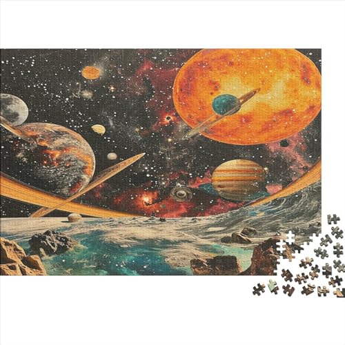 Galaxy Puzzle für Erwachsene 1000 Teile Holzpuzzle 1000 Teile Spiele Puzzle Dekoration für Zuhause Puzzle Geschenke für Jungen und Mädchen Erwachsene 1000 Stück (75 x 50 cm) von BOAHZCJEG