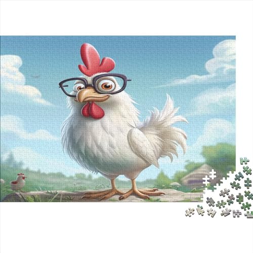 Gallo Puzzle für Erwachsene, 1000 Teile, nachhaltig, Holzpuzzle, herausfordernde Spiele, pädagogisches Puzzle, unmöglich, Dekoration des Schweins, 1000 Stück (75 x 50 cm) von BOAHZCJEG