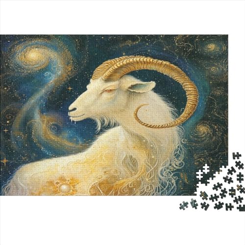 Goat Puzzles 1000 Teile für Erwachsene, klassische Puzzles mit hochauflösendem Druck, Familienspiel, Teambuilding, Geschenke für Liebhaber oder Freunde 1000 Stück (75 x 50 cm) von BOAHZCJEG