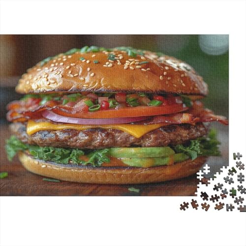 Hamburger Puzzle mit 1000 Teilen für Erwachsene, unmöglich, Geschicklichkeitsspiel für die ganze Familie, anspruchsvolle Puzzlespiele, tolles Geschenk für Erwachsene, 1000 Stück (75 x 50 cm) von BOAHZCJEG