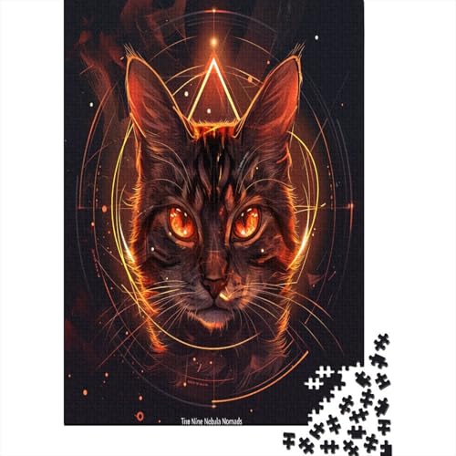 Kat Puzzle 1000 Teile - Puzzle Für Erwachsene, Puzzle, Puzzlespiel Erwachsenen Puzzlespiel Puzzel 1000pcs (75x50cm) von BOAHZCJEG