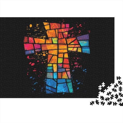 Kreuz Puzzle 1000 Teile Erwachsene, Puzzlespiel Jigsaw Puzzles Erwachsenen Puzzlespiel Puzzel 1000pcs (75x50cm) von BOAHZCJEG