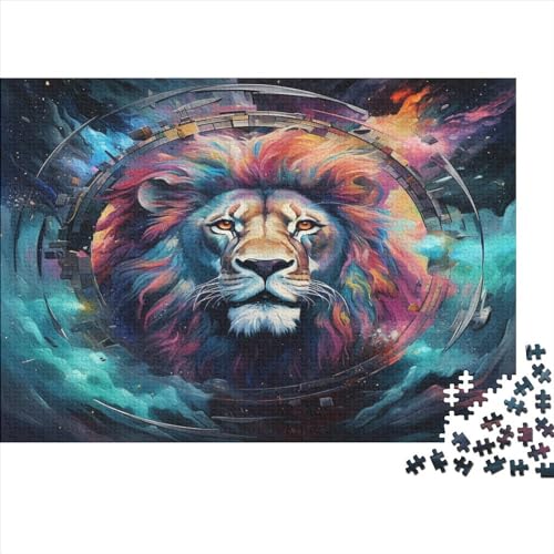 Lion Puzzle für Erwachsene Holzpuzzle 1000 Teile Entspannendes Puzzle Geschenk Für Erwachsene Puzzle 1000 Teile Puzzlespiel Wohnkultur 1000 Stück (75 x 50 cm) von BOAHZCJEG