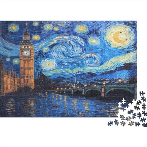 London Turm Bridge Puzzle 1000 Teile Erwachsene Puzzles Für Erwachsene Klassische Puzzles 1000 Teile Erwachsene Puzzlespiel Schwer Pädagogisches Spielzeug Erwachsene Kinder Puzzel 1000pcs (75x50cm) von BOAHZCJEG