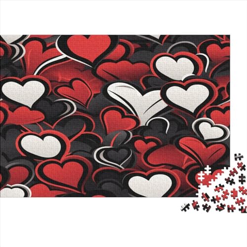 Love Holzpuzzle 1000 Teile für Erwachsene anspruchsvolles Puzzle für Erwachsene Geschenk mit 1000 Teilen oder Ganzstück für Männer und Frauen 1000 Stück (75 x 50 cm) von BOAHZCJEG