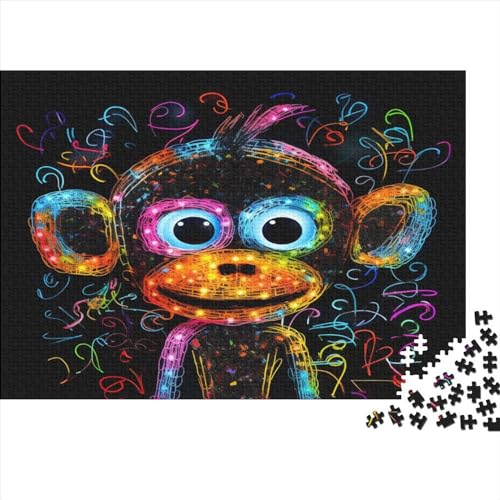 Monkey Adult 1000 Puzzle 1000 Karton Puzzle Genuini Puzzle für Erwachsene und Jugendliche Puzzles-Liebhaber 1000 Teile (75 x 50 cm) von BOAHZCJEG