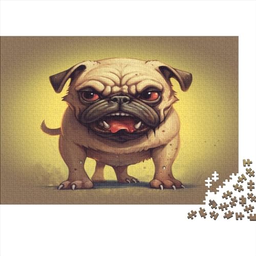 Mops Puzzle 1000 Teile Puzzles Für Erwachsene Klassische Puzzles 1000 Teile Erwachsene Puzzlespiel Erwachsene 1000 Teile Erwachsenen Puzzlespiel Puzzel 1000pcs (75x50cm) von BOAHZCJEG