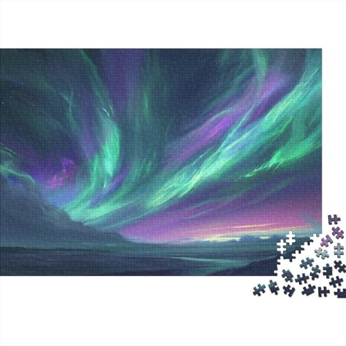 Northern Lights Puzzle 1000 Teile für Erwachsene Holzpuzzle 1000 Teile für Erwachsene Puzzlespiel Dekoration Puzzle 1000 Teile (75 x 50 cm) von BOAHZCJEG