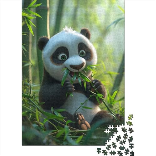 Panda Puzzle 1000 Teile,für Erwachsene, Impossible Puzzle,farbenfrohes Legespiel,Geschicklichkeitsspiel Für Die Ganze Familie,Erwachsenenpuzzle Puzzel 1000pcs (75x50cm) von BOAHZCJEG