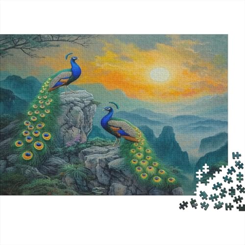 PeaSchwanz Puzzle 1000 Teile Erwachsene Puzzles Für Erwachsene Klassische Puzzles 1000 Teile Erwachsene Puzzlespiel Schwer Pädagogisches Spielzeug Erwachsene Kinder Puzzel 1000pcs (75x50cm) von BOAHZCJEG