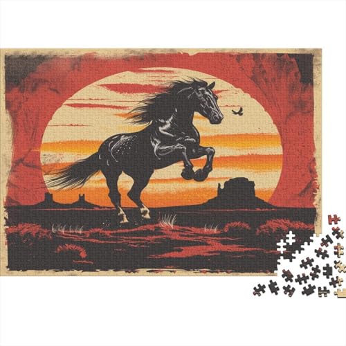 Pferd 1000 Teile Puzzle Für Erwachsene, Hochwertige Recycelbare MateriAußerirdische Und Druck Puzzlespiel, Familienspiel, Geschenk Für Liebhaber Oder Freunde Puzzel 1000pcs (75x50cm) von BOAHZCJEG