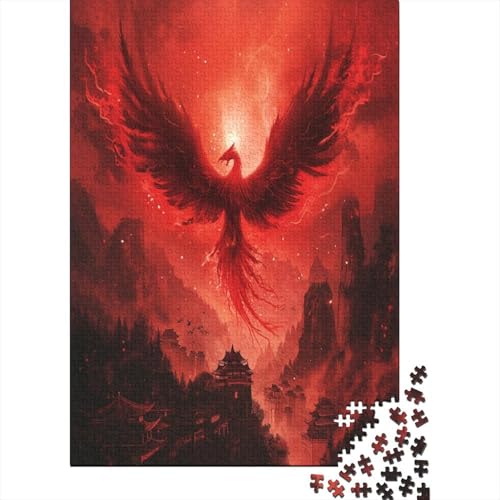 Phoenix 1000 Stück Puzzles Für Erwachsene Teenager Stress Abbauen Familien-Puzzlespiel 1000-teiliges Puzzle Kinder Lernspiel Spielzeug Geschenk Puzzel 1000pcs (75x50cm) von BOAHZCJEG