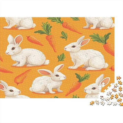 Rabbit Puzzle 1000 Teile Puzzle Für Erwachsene Unmögliche Puzzles Geschicklichkeitsspiel Für Die ganze Familie Dekoration Holzpuzzle 1000 Teile (75x50cm) von BOAHZCJEG