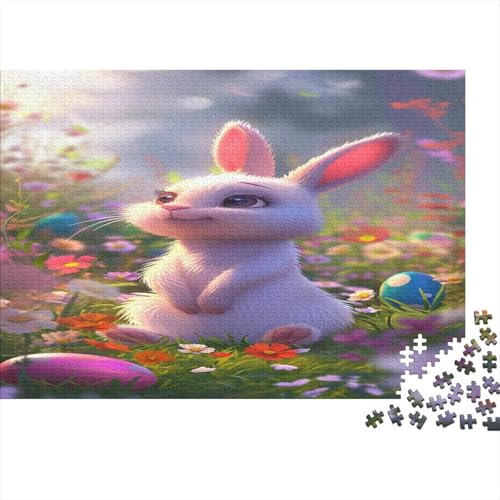 Rabbit Puzzle mit 1000 Teilen für Erwachsene, unmöglich, Geschicklichkeitsspiel für die ganze Familie, anspruchsvolle Puzzlespiele, tolles Geschenk für Erwachsene, 1000 Stück (75 x 50 cm) von BOAHZCJEG