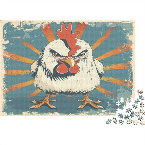 Roosters Adult 1000 Puzzle 1000 Karton Puzzle Genuini Puzzle für Erwachsene und Jugendliche Puzzles-Liebhaber 1000 Teile (75 x 50 cm) von BOAHZCJEG