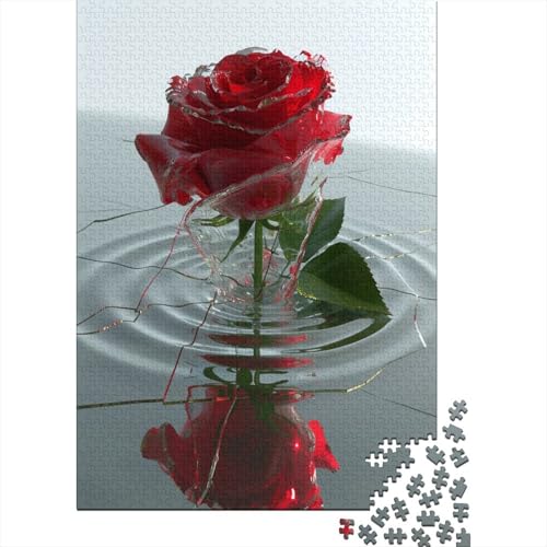 Rose Puzzle 1000 Teile,Puzzle Für Erwachsene, Impossible Puzzle,Puzzle 1000 Puzzle Home Dekoration Puzzle,Erwachsenenpuzzle Puzzel 1000pcs (75x50cm) von BOAHZCJEG