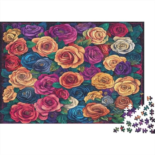 Rose Puzzle 1000 Teile Puzzle Für Erwachsene Und Kinder Ab 14 Jahren Puzzel 1000pcs (75x50cm) von BOAHZCJEG