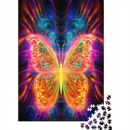 Schmetterling 1000 Stück Puzzles Für Erwachsene Teenager Stress Abbauen Familien-Puzzlespiel 1000-teiliges Puzzle Kinder Lernspiel Spielzeug Geschenk Puzzel 1000pcs (75x50cm) von BOAHZCJEG