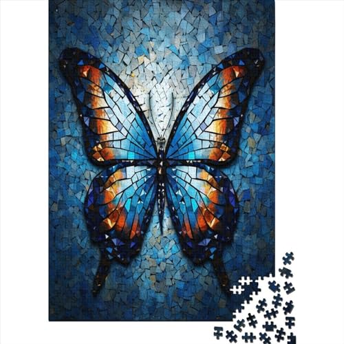 Schmetterling 1000 Stück Puzzles Für Erwachsene Teenager Stress Abbauen Familien-Puzzlespiel Mit Poster in 1000-teiliges Puzzle Kinder Lernspiel Spielzeug Geschenk Puzzel 1000pcs (75x50cm) von BOAHZCJEG